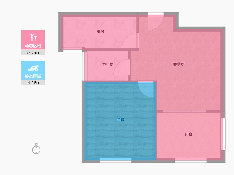 上海-上海市-君莲幸福苑-47.14-户型库-动静分区