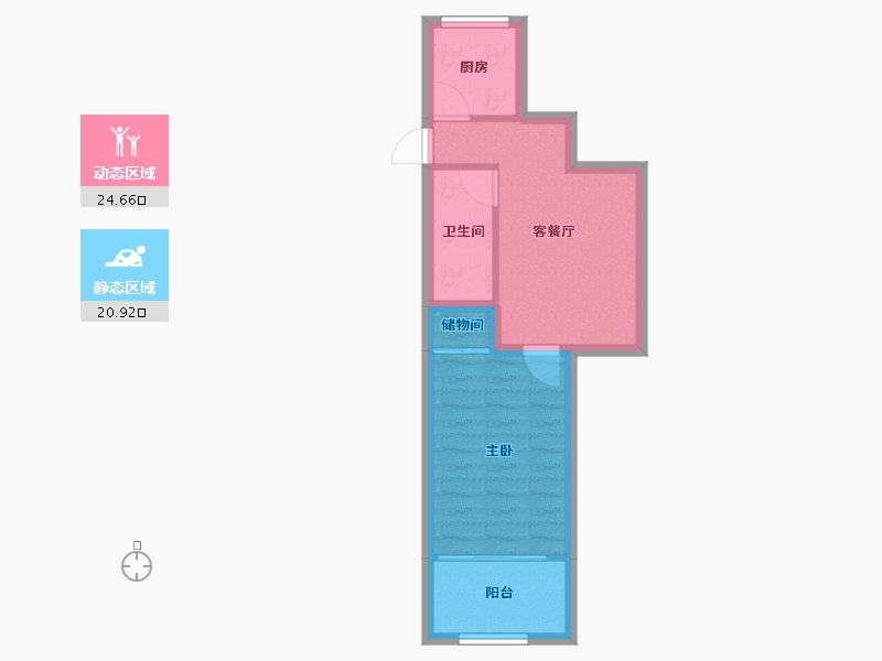 上海-上海市-寿德坊-40.21-户型库-动静分区