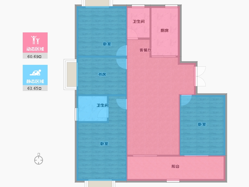 江苏省-泰州市-久源尚郡-114.94-户型库-动静分区