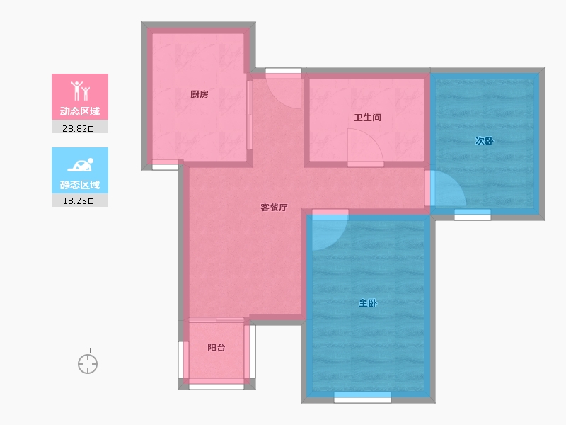 天津-天津市-嘉畅园-40.91-户型库-动静分区