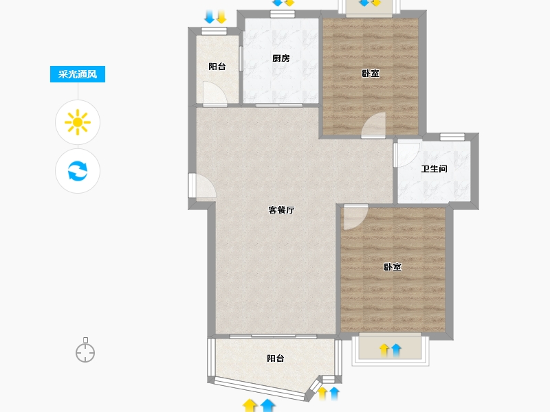 上海-上海市-丽都成品-79.49-户型库-采光通风