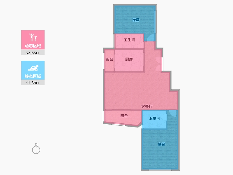 河北省-石家庄市-香榭苑-95.75-户型库-动静分区