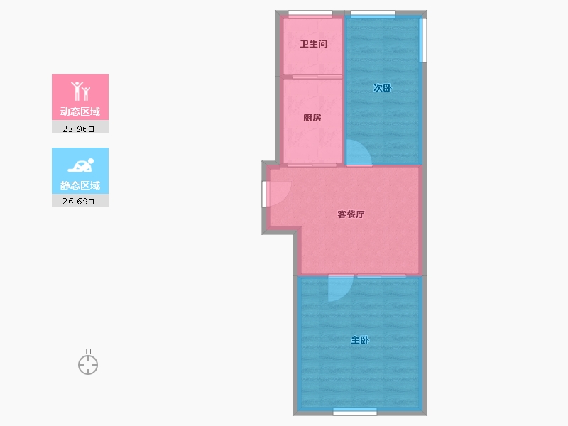 上海-上海市-西木小区-45.93-户型库-动静分区