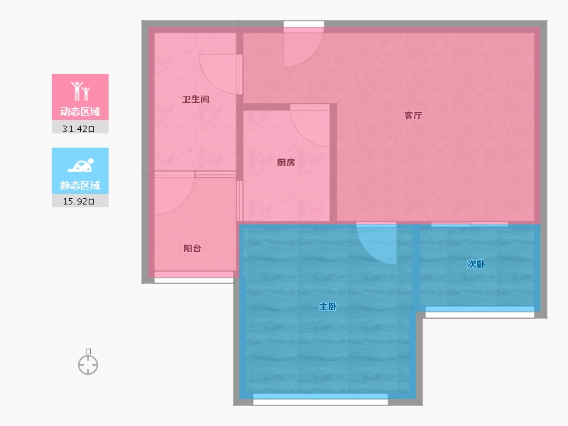 湖北省-武汉市-东方恒星园-42.49-户型库-动静分区