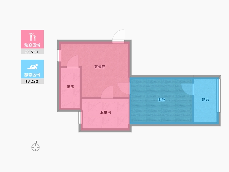 上海-上海市-新长征花苑-38.98-户型库-动静分区