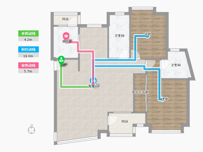 湖北省-武汉市-东方恒星园-95.89-户型库-动静线