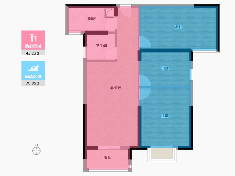 湖北省-武汉市-天汇龙城-72.26-户型库-动静分区