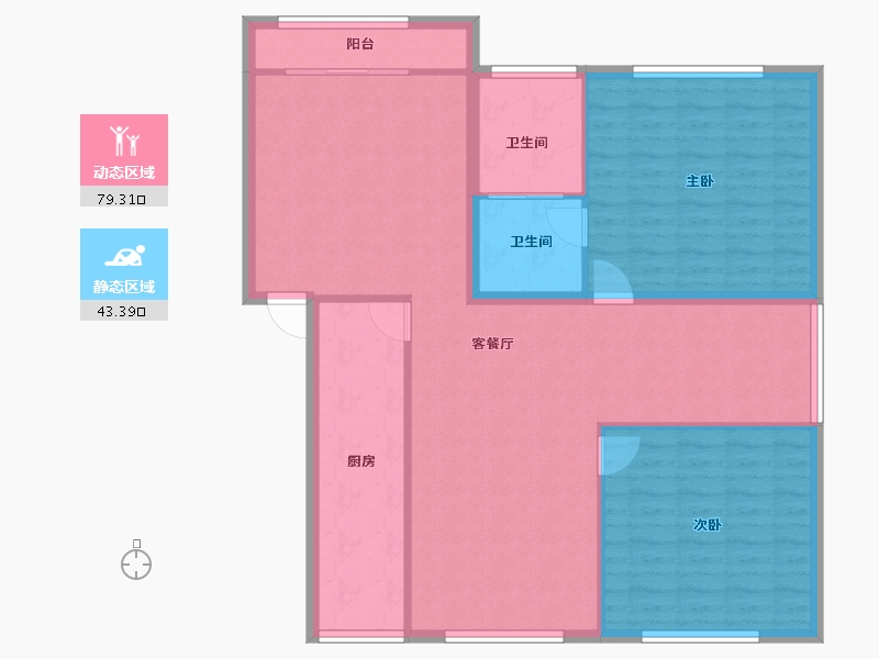 上海-上海市-金石苑-112.35-户型库-动静分区