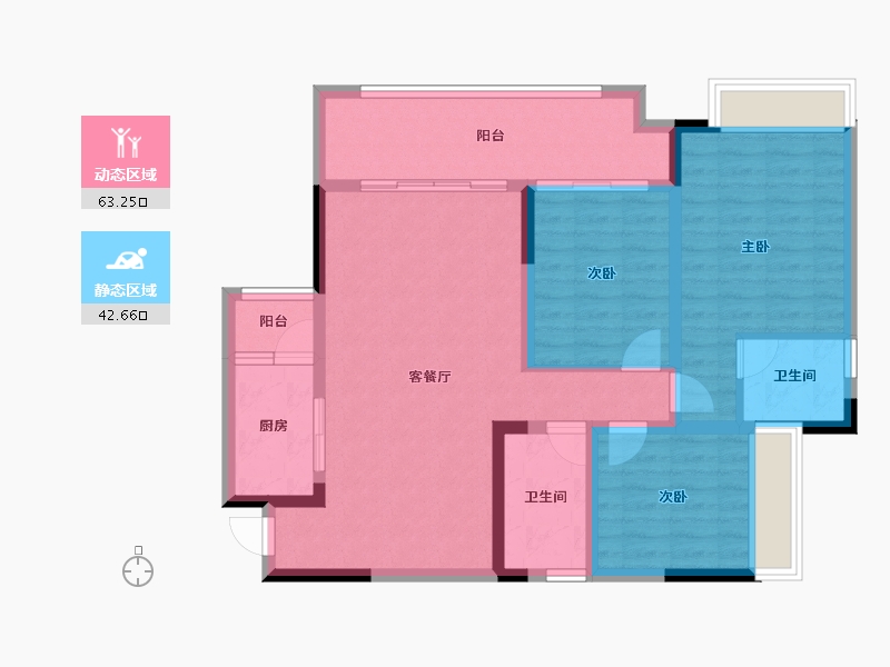 四川省-资阳市-上东逸景-94.48-户型库-动静分区