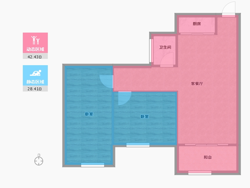 广东省-深圳市-金成时代家园-64.48-户型库-动静分区