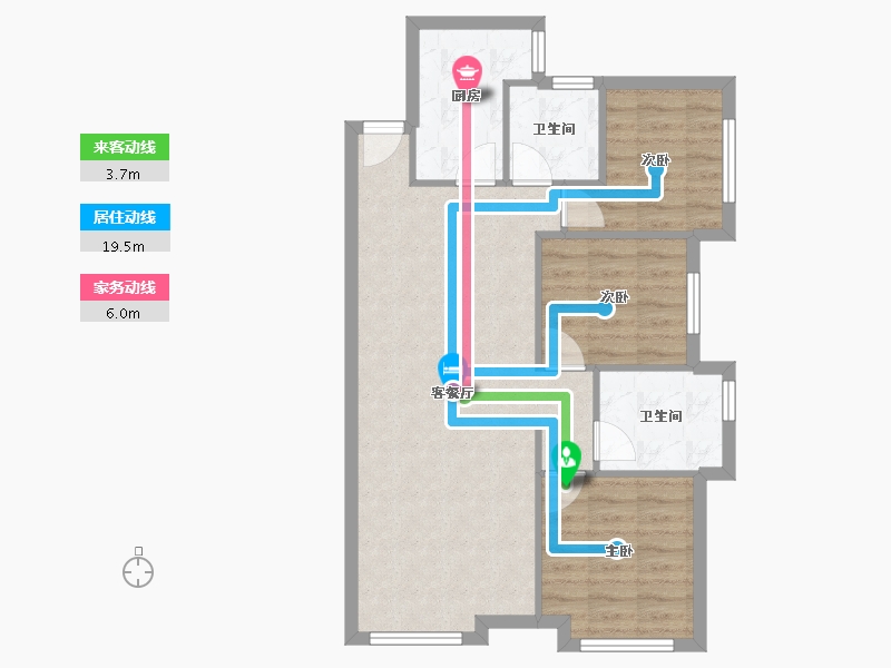 河北省-廊坊市-四季花都-65.50-户型库-动静线