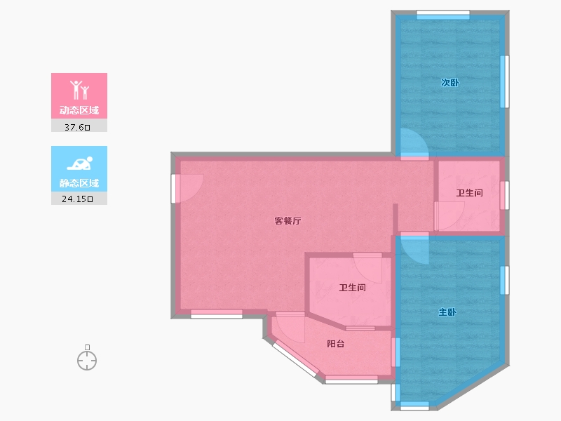 广东省-深圳市-罗湖区翠华花园-54.73-户型库-动静分区