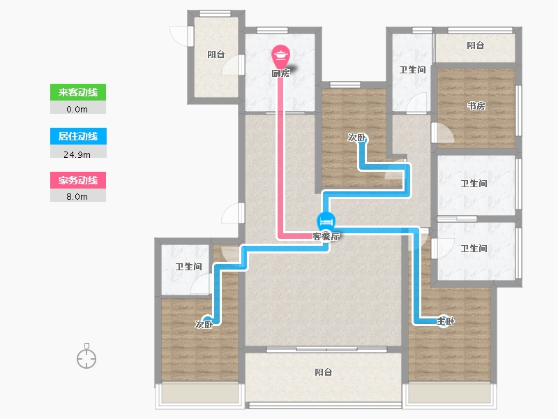 浙江省-舟山市-柏悦府-150.00-户型库-动静线