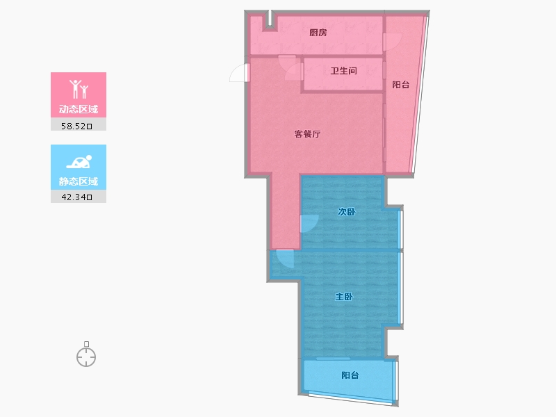 四川省-成都市-成都环球汇商业项目-89.60-户型库-动静分区