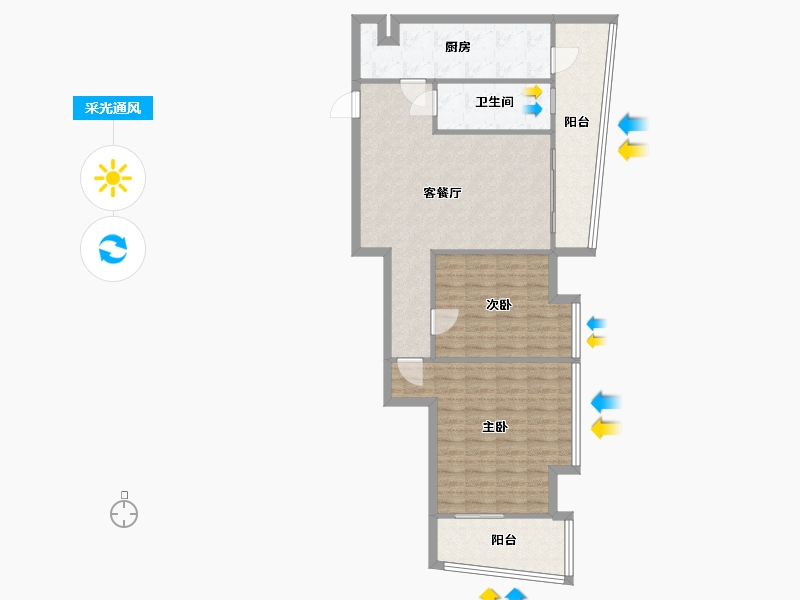 四川省-成都市-成都环球汇商业项目-89.60-户型库-采光通风