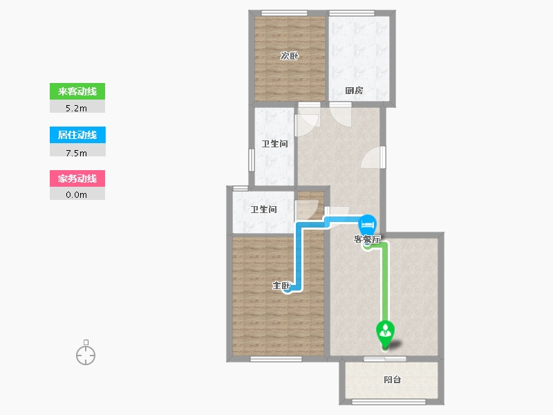 河北省-唐山市-水悦名居-108.00-户型库-动静线