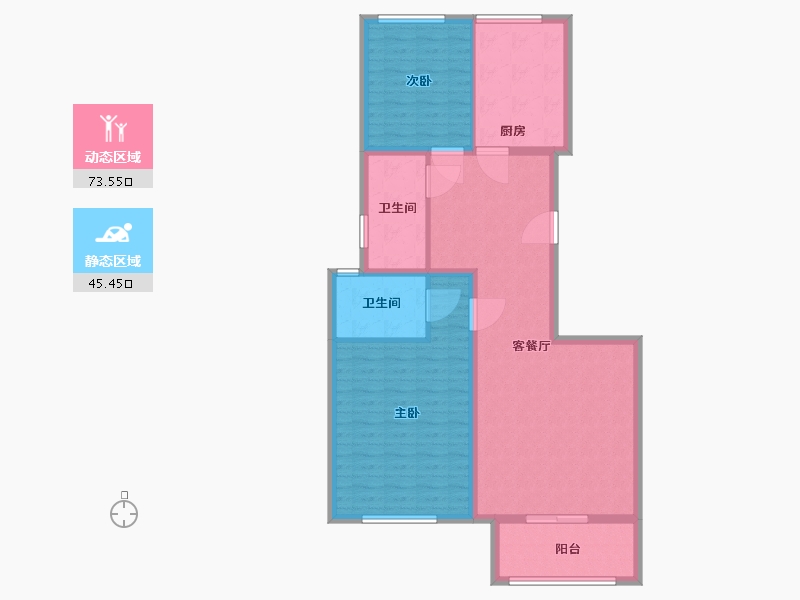 河北省-唐山市-水悦名居-108.00-户型库-动静分区