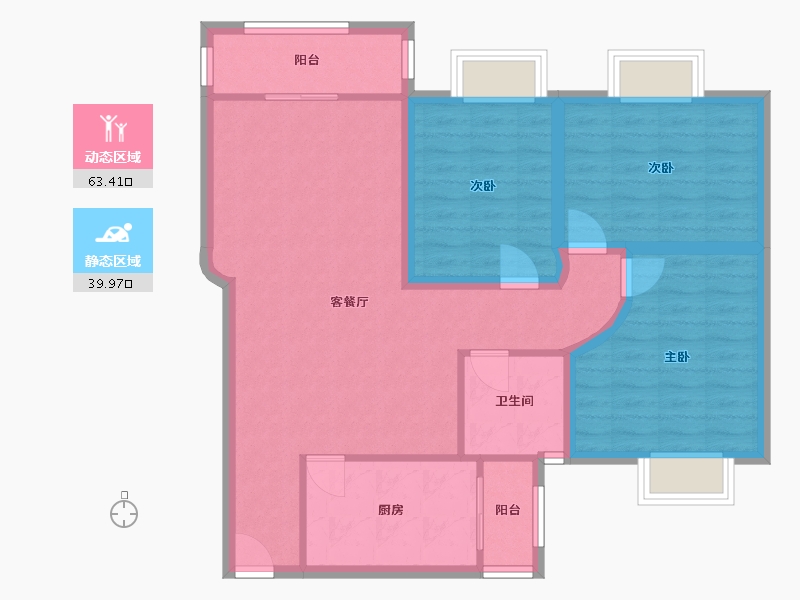 广东省-深圳市-碧海天家园-92.76-户型库-动静分区