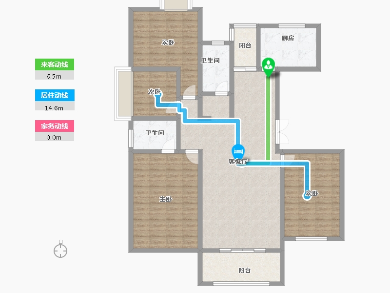 河南省-南阳市-田源新城-132.00-户型库-动静线