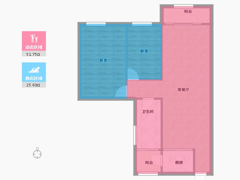 广东省-深圳市-金汇名园-70.76-户型库-动静分区