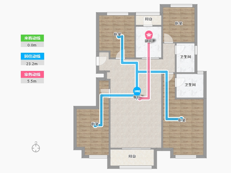 陕西省-西安市-中海悦墅-109.92-户型库-动静线