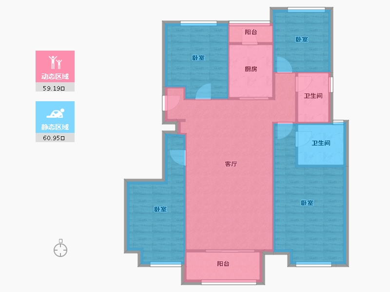 陕西省-西安市-中海悦墅-109.92-户型库-动静分区