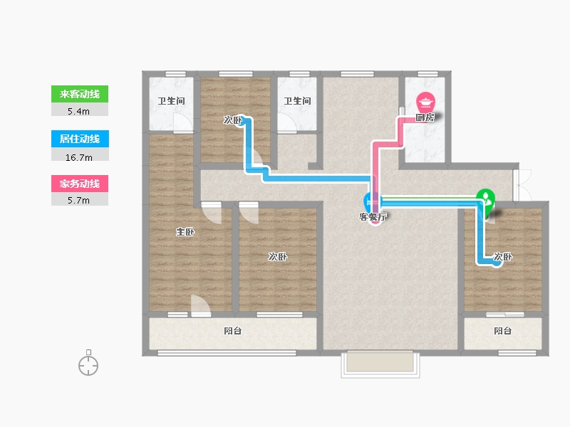 山东省-滨州市-镜湖壹号-151.20-户型库-动静线