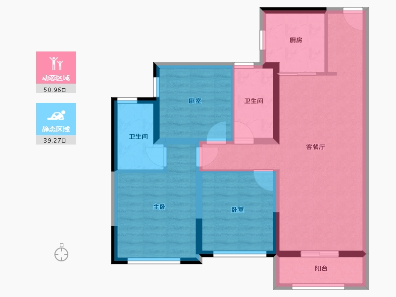 海南省-海口市-金域仕家-80.00-户型库-动静分区