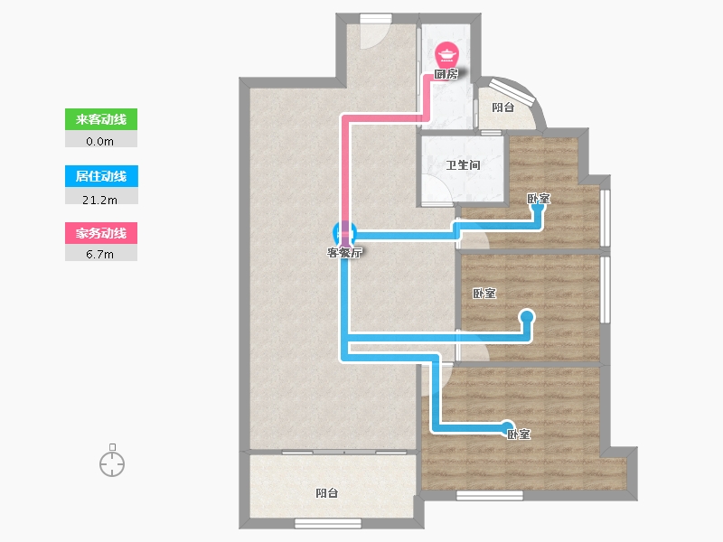 广东省-深圳市-金成时代家园-89.23-户型库-动静线