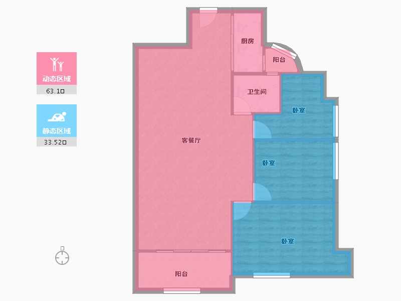 广东省-深圳市-金成时代家园-89.23-户型库-动静分区