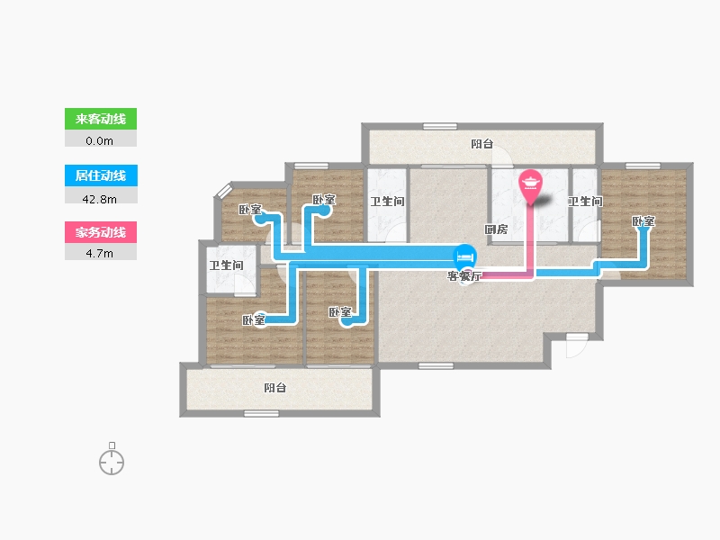 广东省-深圳市-金成时代家园-121.06-户型库-动静线