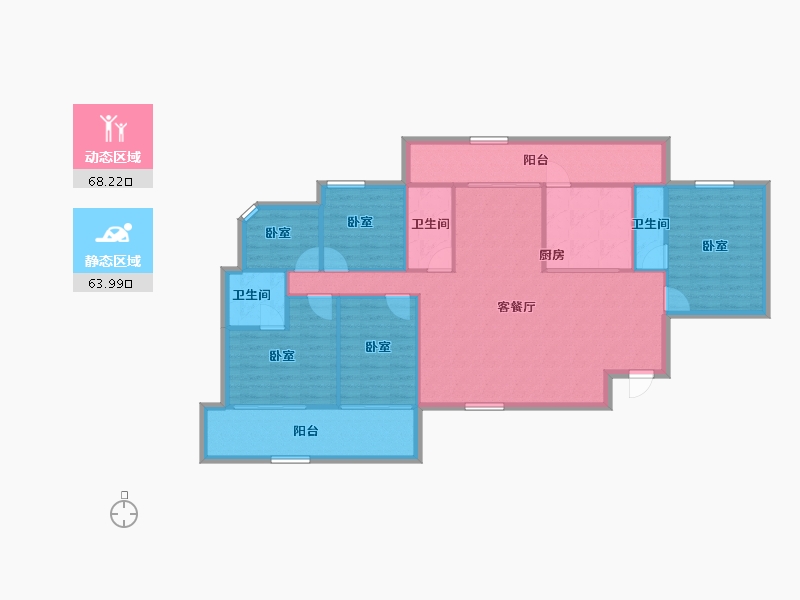 广东省-深圳市-金成时代家园-121.06-户型库-动静分区