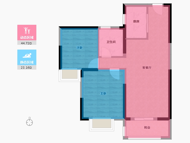 湖北省-武汉市-天汇龙城-60.31-户型库-动静分区