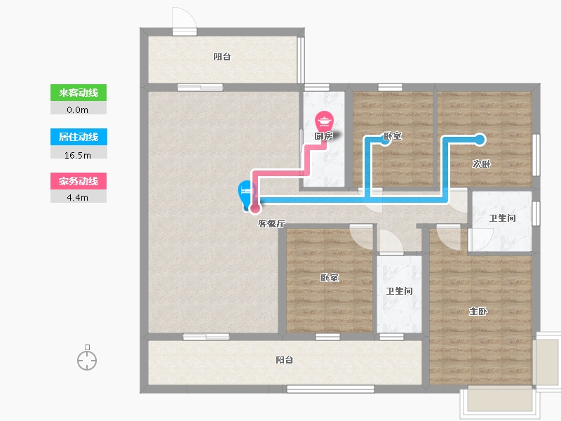 广西壮族自治区-南宁市-民族苑-135.00-户型库-动静线