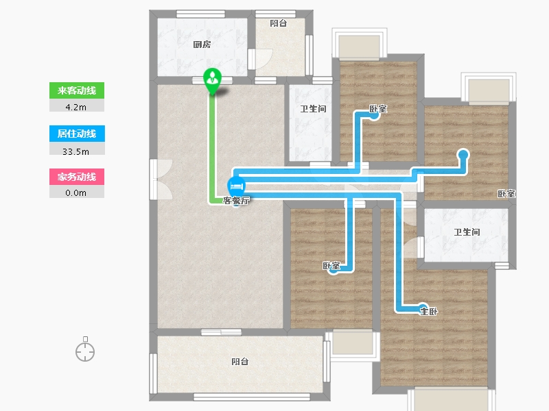 重庆-重庆市-建工·半山郡-112.00-户型库-动静线