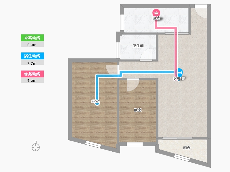 广东省-深圳市-金成时代家园-64.67-户型库-动静线