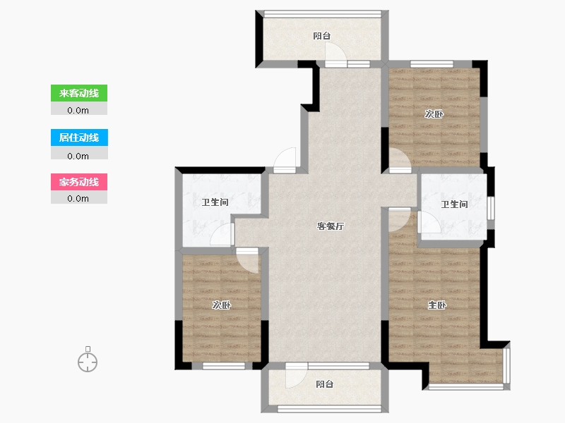 吉林省-长春市-嘉慧燕京府-99.00-户型库-动静线