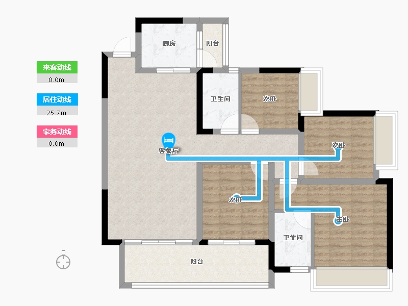 四川省-资阳市-上东逸景-102.56-户型库-动静线