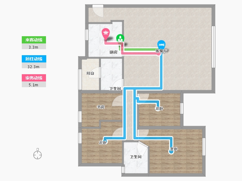 贵州省-遵义市-华融公馆-112.31-户型库-动静线