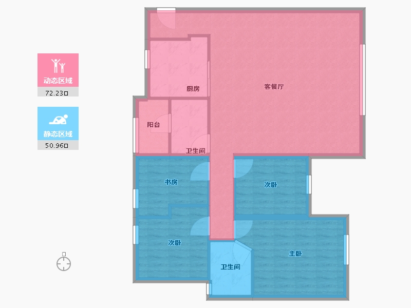 贵州省-遵义市-华融公馆-112.31-户型库-动静分区