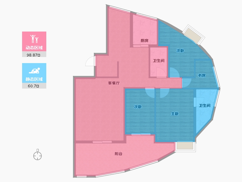 山东省-青岛市-光大海韵丽都-144.91-户型库-动静分区