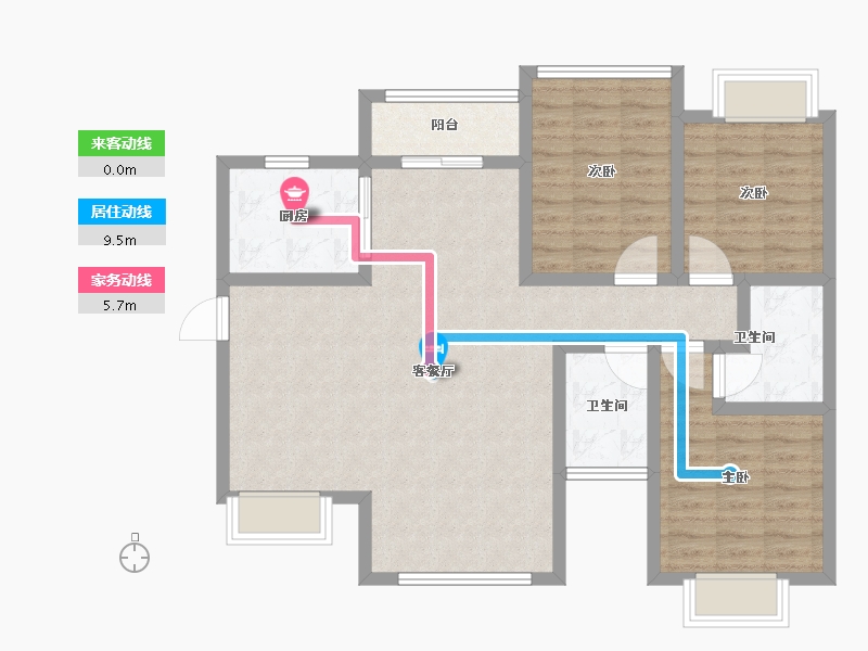 四川省-攀枝花市-悦山府-95.00-户型库-动静线