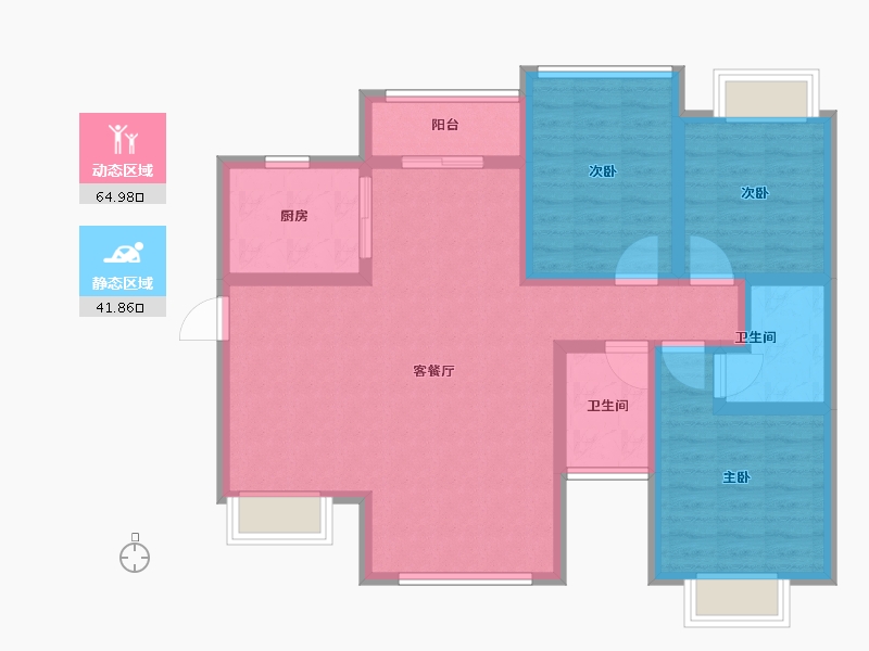 四川省-攀枝花市-悦山府-95.00-户型库-动静分区