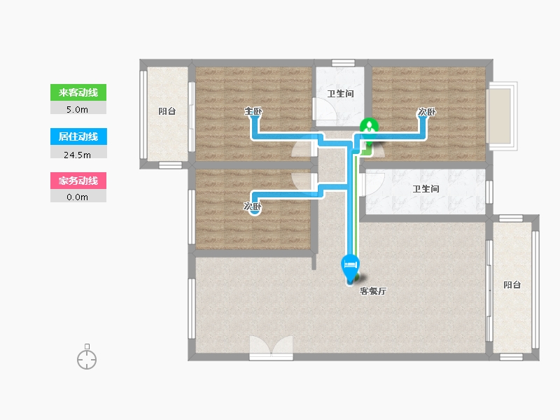 江西省-宜春市-金税苑小区(月湖路)-114.00-户型库-动静线