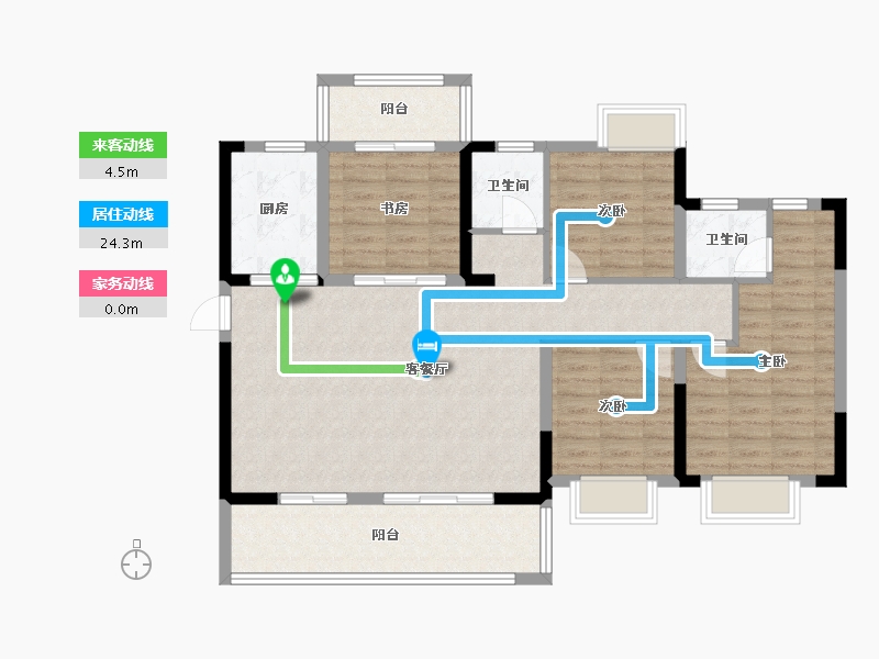 湖北省-宜昌市-长江首府-110.00-户型库-动静线