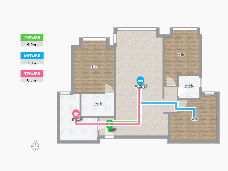 四川省-成都市-金地悦澜道-93.60-户型库-动静线