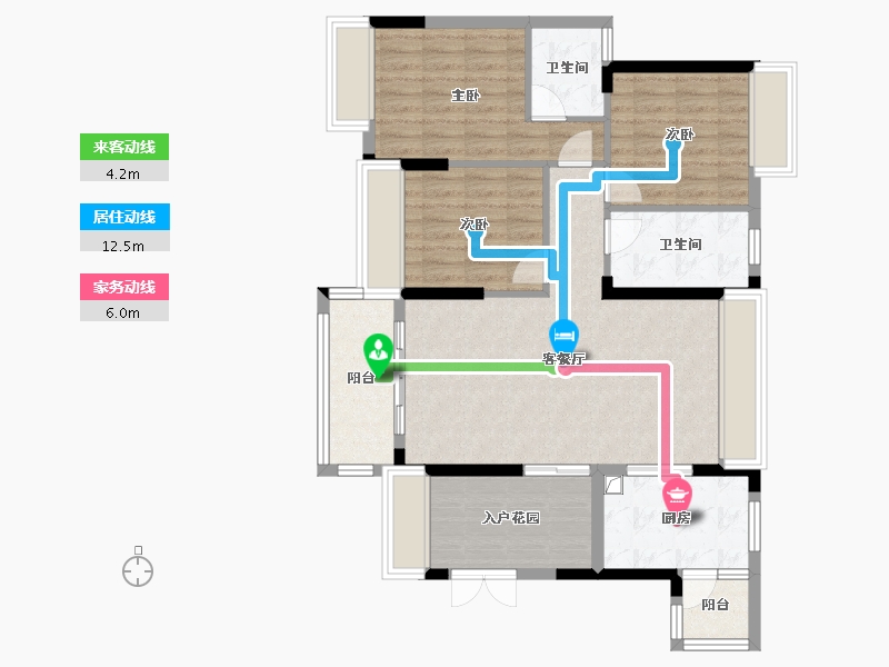 广东省-肇庆市-鸿益幸福湖畔-A区-96.00-户型库-动静线