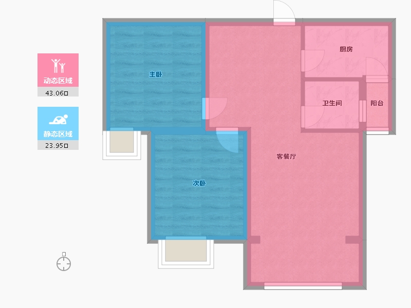 福建省-厦门市-佳美安置房-59.55-户型库-动静分区