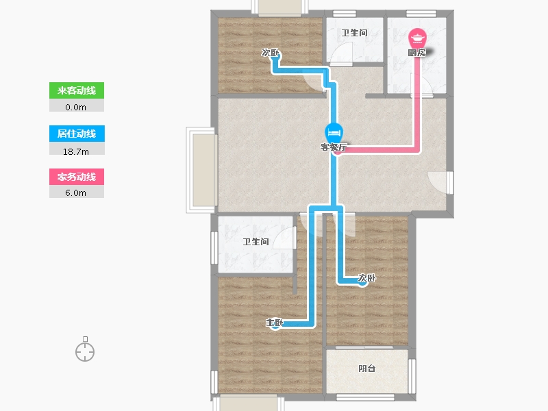 江苏省-常州市-新城府翰苑-东区-92.80-户型库-动静线