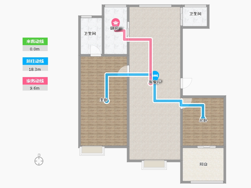 河北省-沧州市-御景嘉园-216.01-户型库-动静线